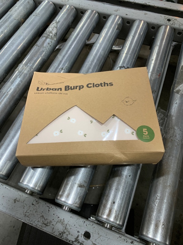 Photo 1 of Organic Burp Cloths Baby Boy & Girl - 5-Pack Super Absorbent Cotton Burping Cloths for Babies, Soft & Plush Newborn Spit Up Rags, Infant Towels for Milk Spit Up, Unisex, Large 21" x 10" (Blooms)