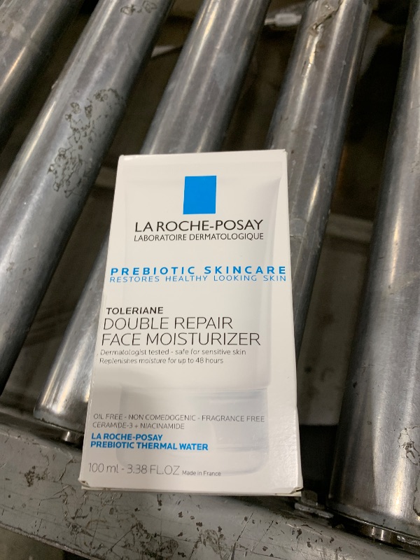 Photo 1 of La Roche-Posay Toleriane Double Repair Face Moisturizer, Daily Moisturizer Face Cream with Ceramide and Niacinamide for All Skin Types, Oil Free, Fragrance Free