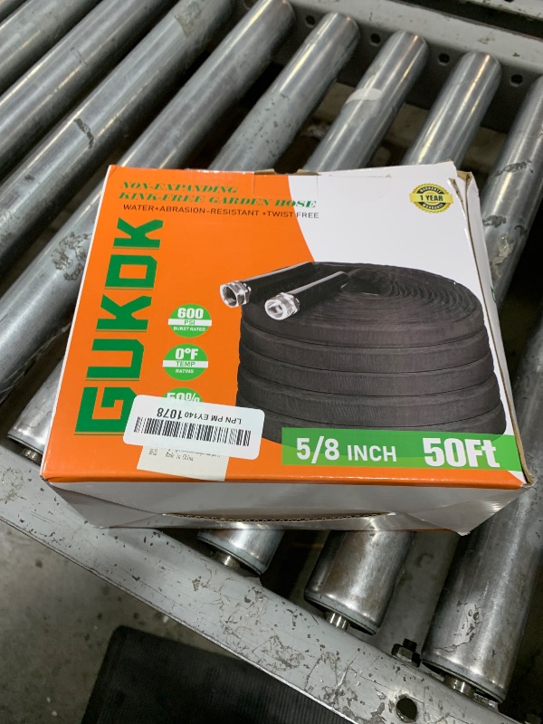 Photo 1 of GUKOK Garden Hose, Lightweight, Ultra Flexible, Durable, Kink-Free Garden Hose, RV, Marine and Camper Hose (50 FT)