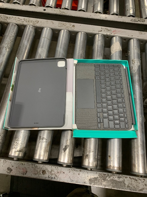 Photo 1 of Logitech Combo Touch iPad Pro 11-inch (1st, 2nd, 3rd, 4th gen - 2018, 2020, 2021, 2022) Keyboard Case - Detachable Backlit Keyboard, Click-Anywhere Trackpad - Oxford Gray; USA Layout