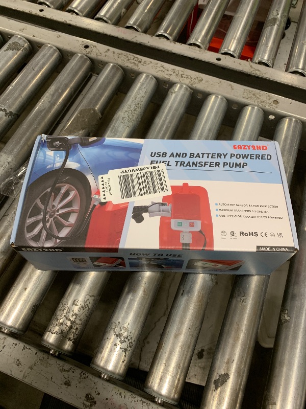 Photo 1 of Fuel Transfer Pump (3.2GPM) with Auto-Stop Sensor, 51" Hose Automatic Gas Pump Transfer with 4 Gas Can/Racing Can Fittings, USB and Battery Powered Portable Siphon Pump for Oil, Gasoline, Diesel