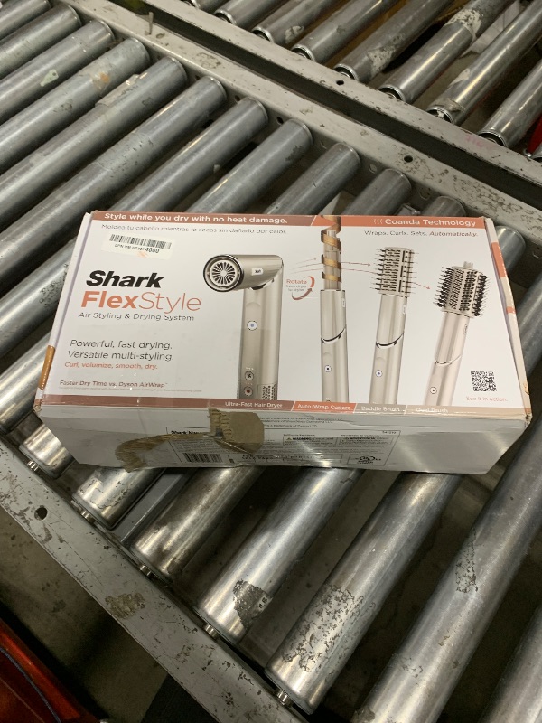 Photo 1 of Shark HD430 FlexStyle Air Styling & Drying System, Powerful Hair Dryer Brush & Multi-Styler with Auto-Wrap Curlers, Paddle Brush, Oval Brush, Concentrator Attachment, Stone