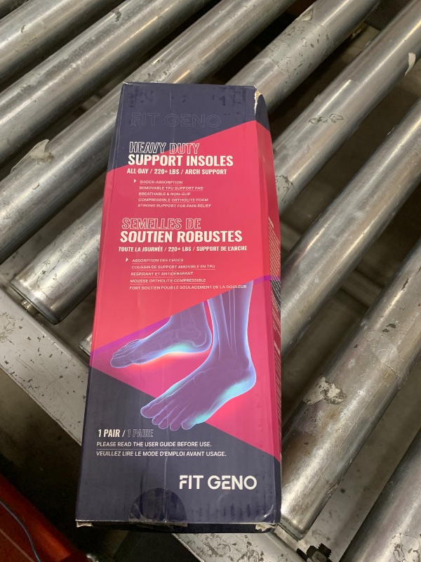 Photo 1 of Arch Support Plantar Fasciitis Insoles: Fit Geno Orthotics Inserts for High Arch Pain Relief – Heavy Duty Shoe Inserts for Women & Men 220lbs+ – for Work Boots & Sneakers (Women's 10-11 / Men's 8-9)