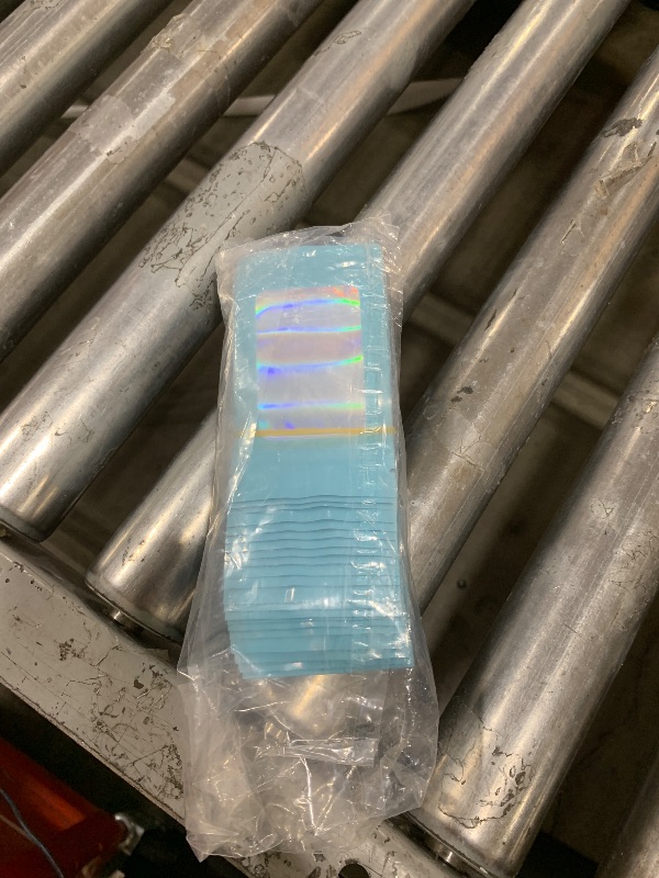 Photo 1 of Funfery 100 pcs Blue Holographic Mylar Packaging Bags,Clear Seal Resealable Bags Foil Pouch Zipper Bag for Food Storage,Lipgloss,Jewelry,Eyelash Packaging for Small Business(2.4x3.9In)