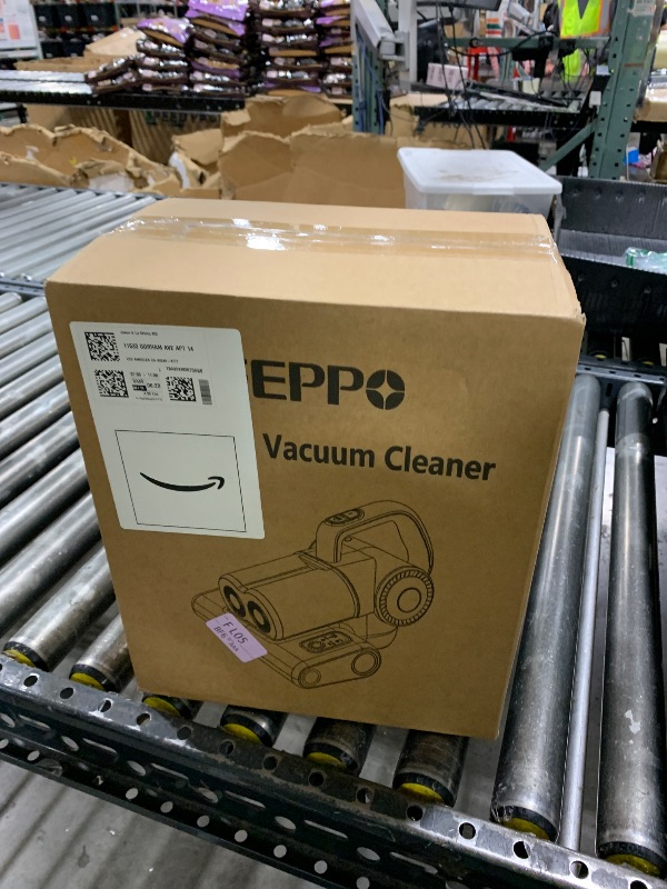 Photo 1 of FEPPO Mattress Vacuum Cleaner, 16Kpa Bed Vacuum Cleaner with 253.7nm UV-C Light, 140°F Heat, HEPA Filter & Ultrasonic, Versatile Handheld Vacuums for Bed, Sofa, Couch, Crib(Corded, 500W)