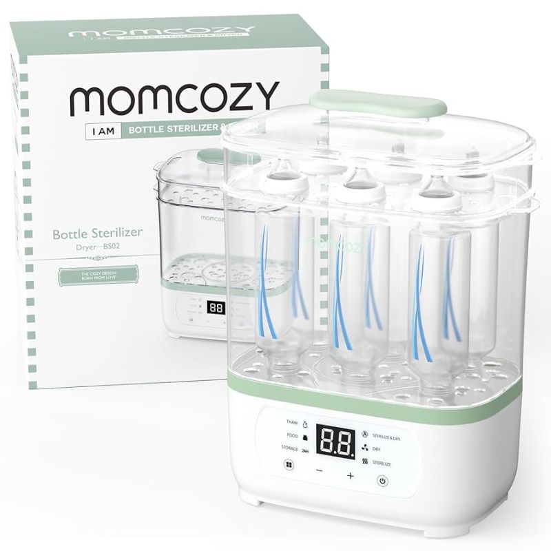 Photo 1 of Momcozy Bottle Sterilizer and Dryer, 8-in-1 Electric Steam Baby Bottle Sterilizer