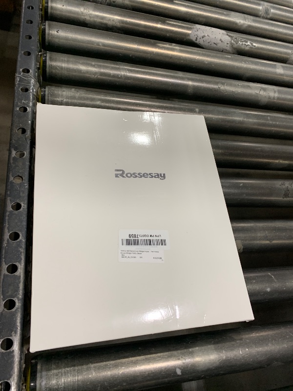 Photo 1 of 10 Pcs 3D Christmas Village Houses Sets White Winter Village with Light Xmas Houses and Trees Lantern Paper Decoration Christmas Figurines Scene Desktop Ornament for Home Xmas Village Party Decor