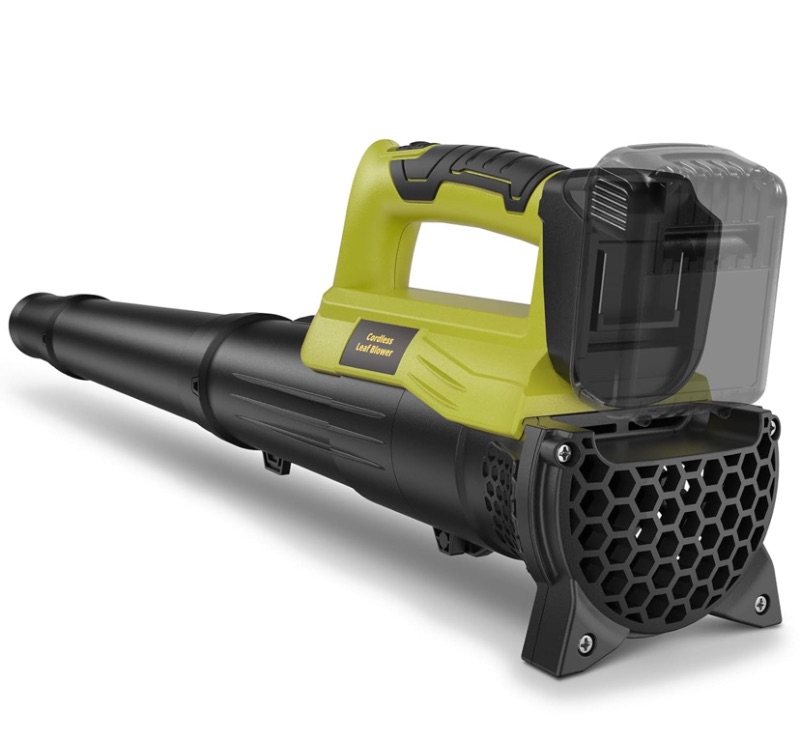 Photo 1 of Leaf Blower for Dewalt 20V Battery, 450CFM Electric Leaf Blower with 130MPH,Copper Motor, Cordless Handheld for Lawn Care, Yard (Battery Not Included) (Green)