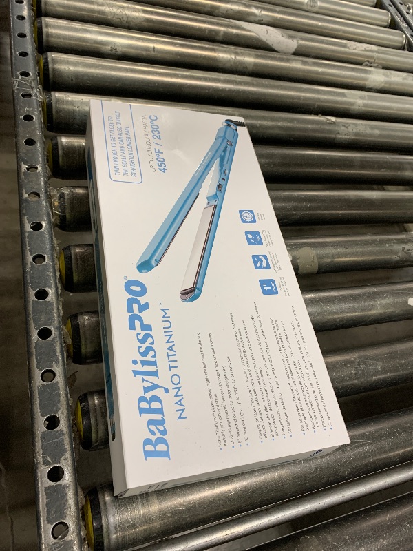 Photo 1 of BaBylissPRO Nano Titanium Flat Iron Hair Straightener , 1/2" Ultra- Thin Hair Straightener Iron for Professional Salon Results and All Hair Types