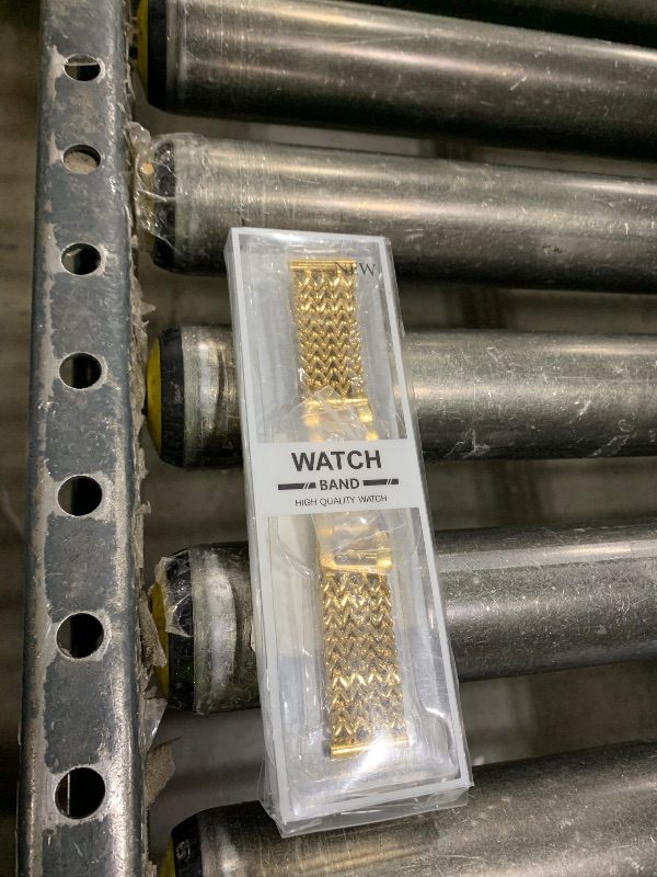 Photo 1 of Alociaga Metal Band Compatible for Fitbit Versa 2/1/Lite/SE, 22mm Dressy Stainless Steel Chain Strap Designer Wristband for Fitbit Versa Smartwatch (Gold)