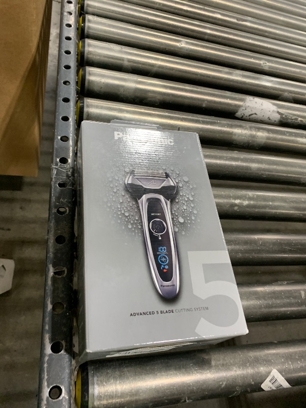 Photo 1 of Panasonic ARC5 Electric Razor for Men with Pop-Up Trimmer, Wet/Dry 5-Blade Electric Shaver with Intelligent Shave Sensor and Multi-Flex Pivoting Head – ES-LV65-S (Silver)