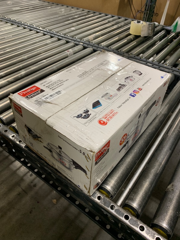 Photo 1 of Prestige Deluxe Stainless Steel Deep Pressure Pan 5 liters