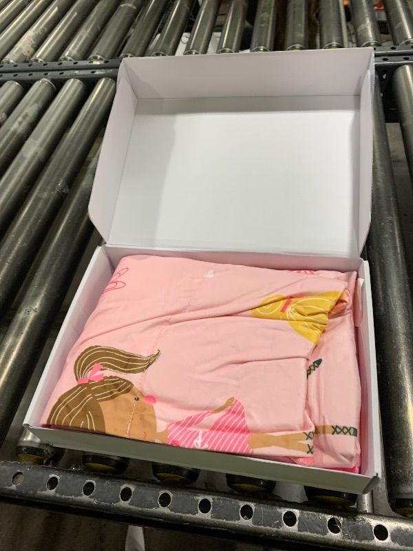 Photo 1 of Butterfly Craze Futon Floor Bed Lounger Cover - Queen Size Pink Ballerina - Machine Washable Pillow Case for Reading & TV - Fits 5 Standard Pillows for Cozy Cushions & Sleeping Pad