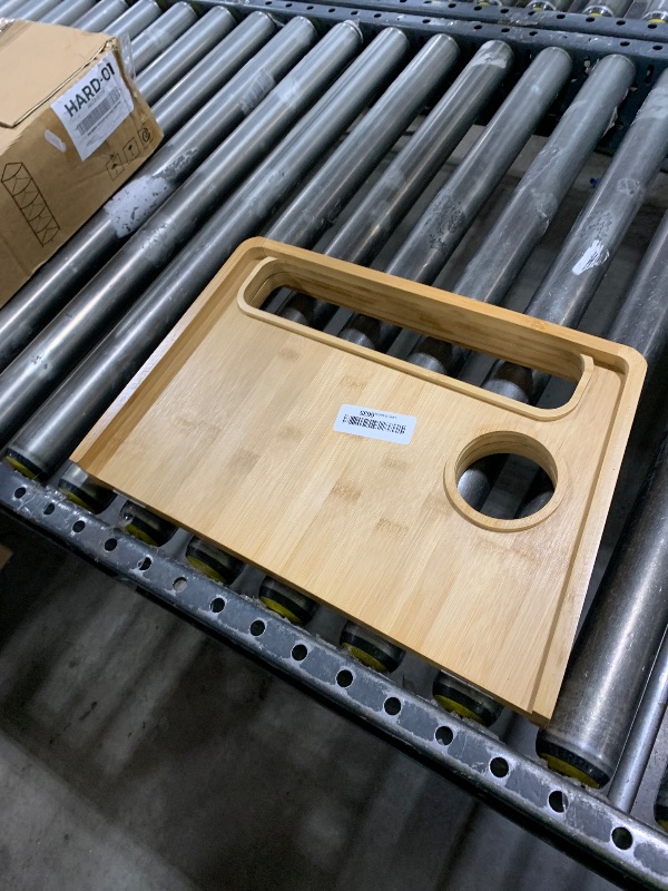 Photo 1 of Medical king Walker Tray Table with Cup Holder Mobility Table Tray for Folding Walkers Foldable, Portable Multipurpose Bamboo Tray for Eating, Crafts, Laptops Medical Equipment Accessories - 21x16"