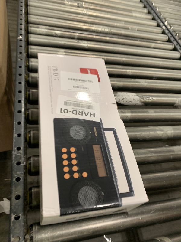 Photo 1 of Sangean PR-D17 AM/FM-RDS Portable Radio Specially Designed for The Visually Impaired with Helpful Guided Voice Prompts, high Contrast Large Yellow Controls with Raised Symbols