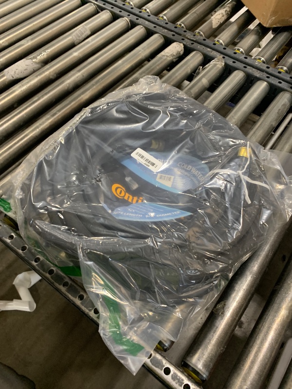 Photo 1 of Continental Premium Garden Black Heavy Duty Cold Water Garden Hose, 5/8in Inside Diameter x 50ft Length, Male x Female Garden Hose Thread