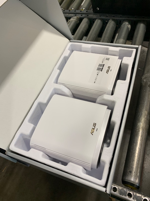 Photo 1 of ASUS ZenWiFi AX6600 Tri-Band Mesh WiFi 6 System (XT8 2PK) - Whole Home Coverage up to 5500 sq.ft & 6+ rooms, AiMesh, Included Lifetime Internet Security, Easy Setup, 3 SSID, Parental Control, White