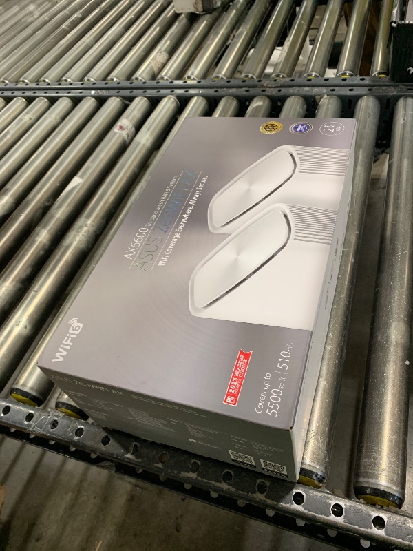 Photo 1 of ASUS ZenWiFi AX6600 Tri-Band Mesh WiFi 6 System (XT8 2PK) - Whole Home Coverage up to 5500 sq.ft & 6+ rooms, AiMesh, Included Lifetime Internet Security, Easy Setup, 3 SSID, Parental Control, White