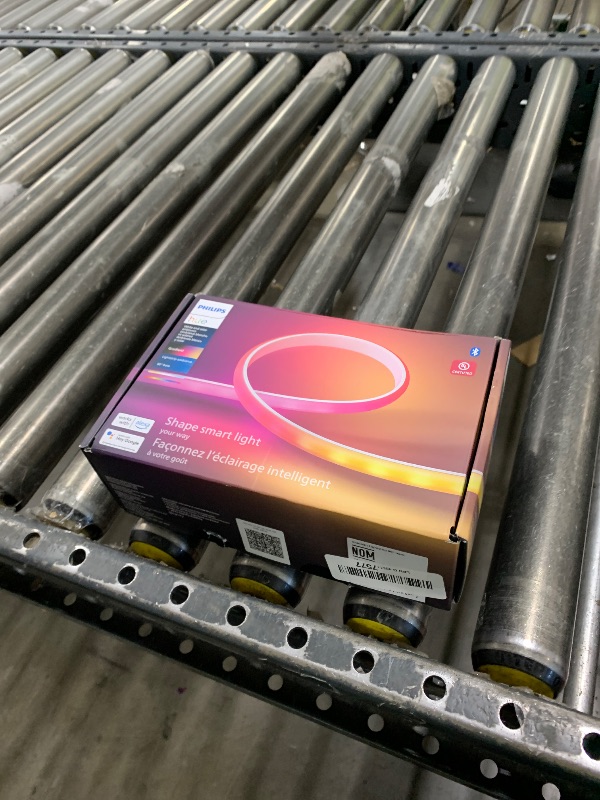 Photo 1 of Philips Hue Indoor 6-Foot Smart LED Light Strip Base Kit with Plug - Flowing Multicolor Effect 