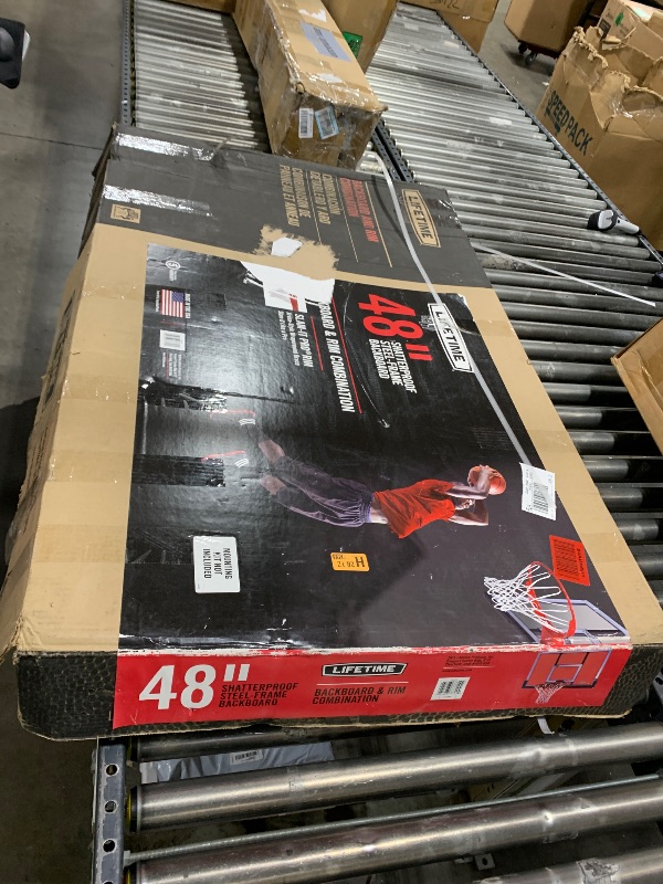 Photo 1 of Lifetime Shatter Proof Backboard Rim Combo, 48-Inch, Mounting Bracket Sold Separately