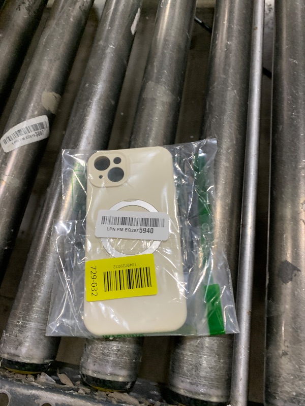 Photo 1 of ZHK Liquid Silicone Designed for iPhone 15 Plus Case with Magnet Stand, [Precise Camera Lens Protection][Mil-Grade Drop Shockproof][Soft Anti-Scratch Microfiber Lining] Slim Fit Cover, Beige