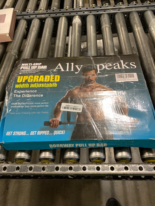 Photo 1 of Ally Peaks Pull Up Bar for Doorway,Multiple Levels Width Adjustable Pull Up Bar Accurately Match Wide and Narrow doorframe,Indoor Chin-Up Bar Workout Bar,USA Original Patent