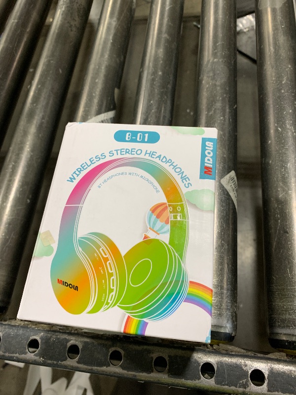 Photo 1 of MIDOLA Kids Headphones Bluetooth 5.4 Wireless 68H Play Time Volume Limit 85/94dB Over-Ear Foldable Headset,Type-C Fast Charging,with Wired Aux Mic for Toddler Child Pad Tablet Blue