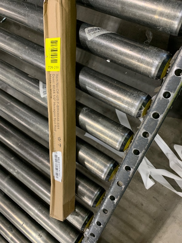 Photo 1 of only fire 37-45'' x 1/2'' Universal Hexagon 304 Stainless Steel Grill Rotisserie Spit Rod