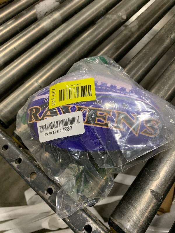 Photo 1 of NFL Baltimore Ravens Softee Football, 8", Team Colors