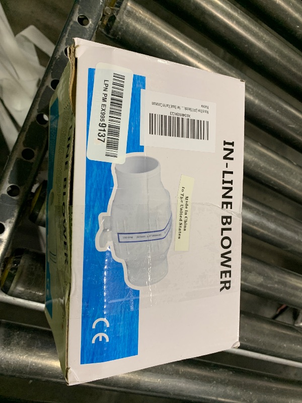 Photo 1 of NovelBee 24V Electric 3" in-Line Marine Bilge Air Blower,130CFM in Line Blower Exhaust Fan for Boat Yacht Caravan