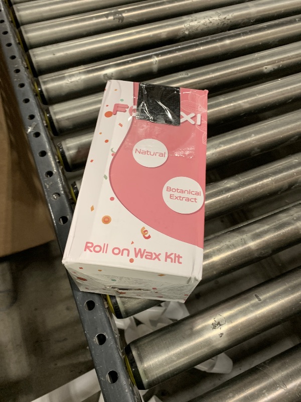 Photo 1 of FOCTXI Roll On Waxing Kit for Sensitive Skin - Hair Removal with 2 Honey Soft Wax Cartridges and 100 Non-Woven Wax Strips, 10 Wipes