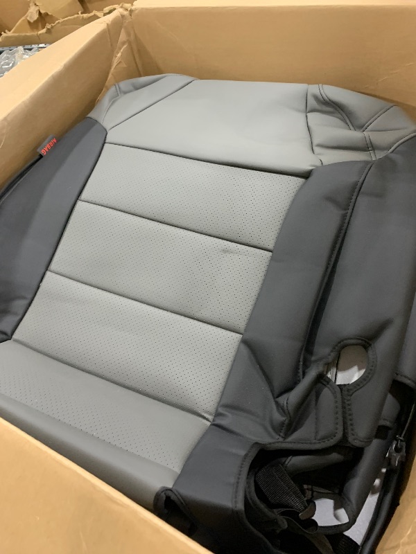 Photo 1 of coverdream Sienna Seat Covers Custom Fit for 2021-2025 Toyota Sienna LE & XLE (8-Seater),2nd Row Bench Seats w/Removable Middle Seat,Full Coverage Leather Car Seat Protector (Full Set,Black/Gray)