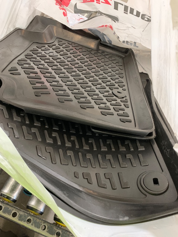 Photo 1 of RizLiner Hyundai Elantra 2017-2020 (No GT Models) Floor Mats 3D Custom Fit Compatible with Hyundai Elantra Rubber Car Mats Laser Measured Floor Liner All Weather Odorless Non-Slip TPE (Front & Rear)