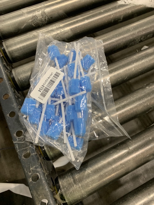 Photo 1 of 50 Oral Cleaner Swabs Disposable Sponge - Toothettes Mouth Swabs Swabsticks for Elderly Dry Mouth Waterless Toothbrushes on the go Mini Pet Children Sterile Thrush Mouth Treatment