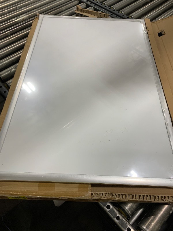 Photo 1 of U Brands Magnetic Dry Erase Board White Board, 36" x 24", Silver Aluminum Frame