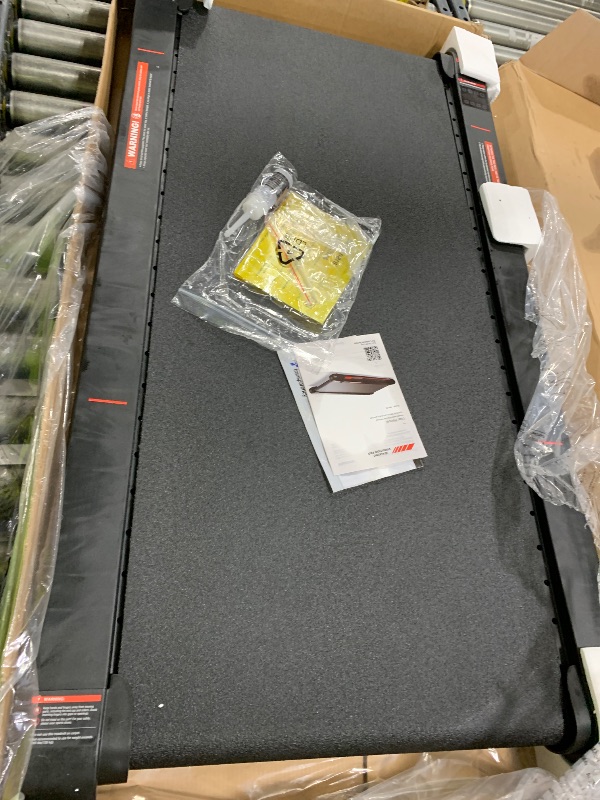 Photo 1 of Walking Pad Treadmill with APP, 3 in 1 Under Desk Treadmills, 2.5HP Low Noise Walking Vibration Pad with Remote Control,Portable Treadmill for Home Office, Red