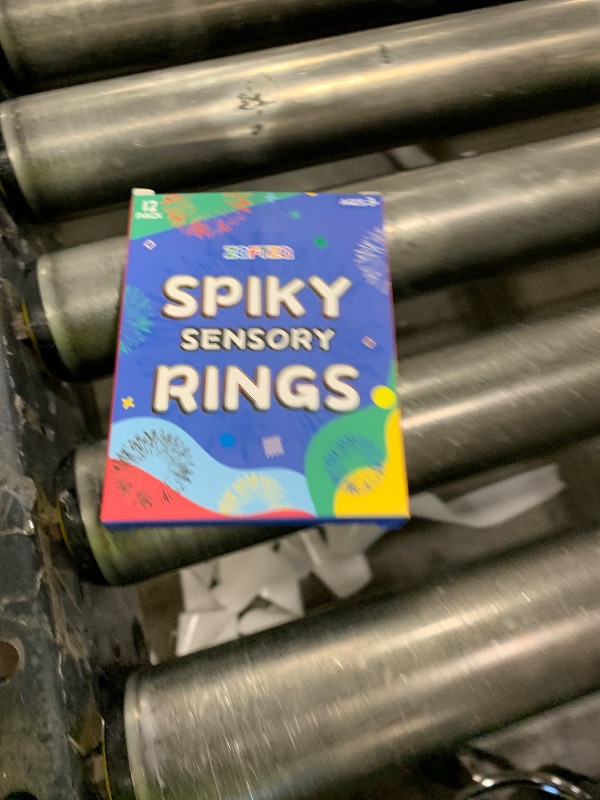 Photo 1 of Spiky Sensory Finger Acupressure Rings - 12Pieces Fidget Ring for Anxiety,Stress Relief Rings,Fidget Sensory Massager for Teens Adults Quiet Fidget ADHD Tools for Kids Easter Basket Stocking Stuffers