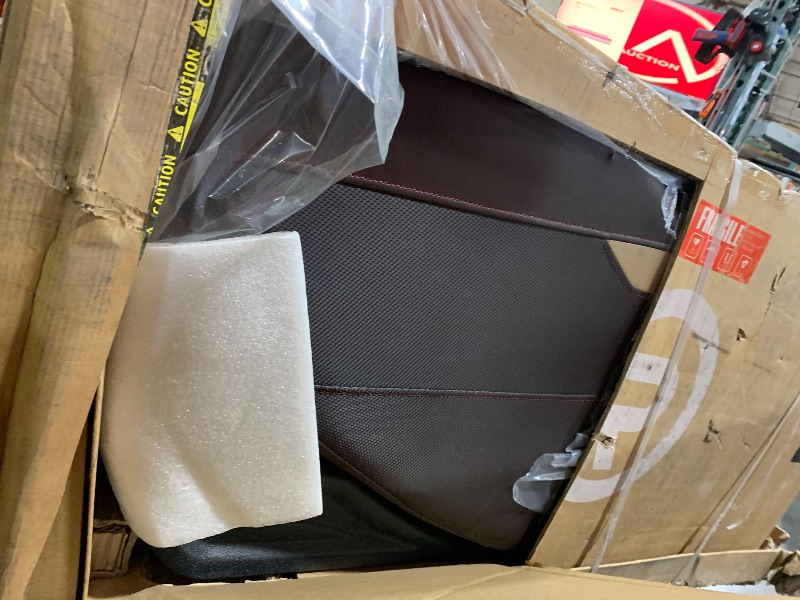 Photo 1 of Real Relax 2025 Full Body Massage Chair, Zero Gravity Shiatsu Massage Chair Recliner, Waist and Calf Heating, Foot Massage, Bluetooth, Large Control Screen (Brown and Gold)