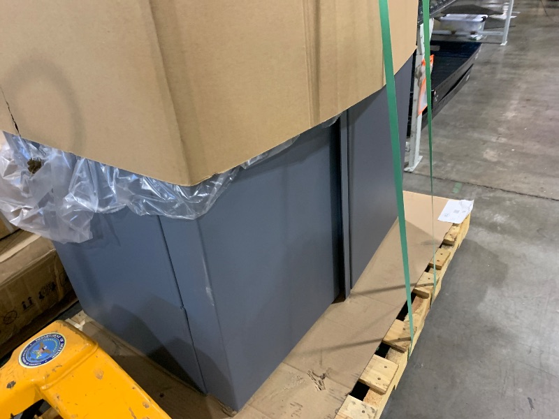 Photo 1 of Durham Heavy Duty Welded 14 Gauge Steel Cabinet with 132 Bins, DC-BDLP-132-95, 24" Length x 36" Width x 72" Height