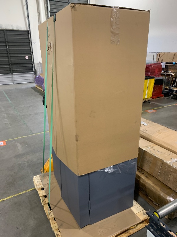 Photo 1 of Durham Heavy Duty Welded 14 Gauge Steel Cabinet with 132 Bins, DC-BDLP-132-95, 24" Length x 36" Width x 72" Height