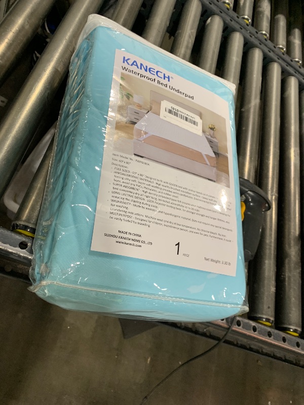 Photo 1 of KANECH Washable Waterproof Incontinence Bed Pads with Straps - 60"x80" Queen Size - Heavy Absorbency Mattress Pad for Adults, Elderly