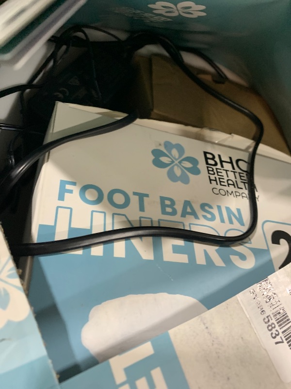 Photo 1 of Ionic Foot Bath Detox Machine for Home Use - Free Regain Health & Vitality Booklet & Brochure - 2 Arrays, 20 Basin Liners, Detox Sea Salt, Basin 12QT