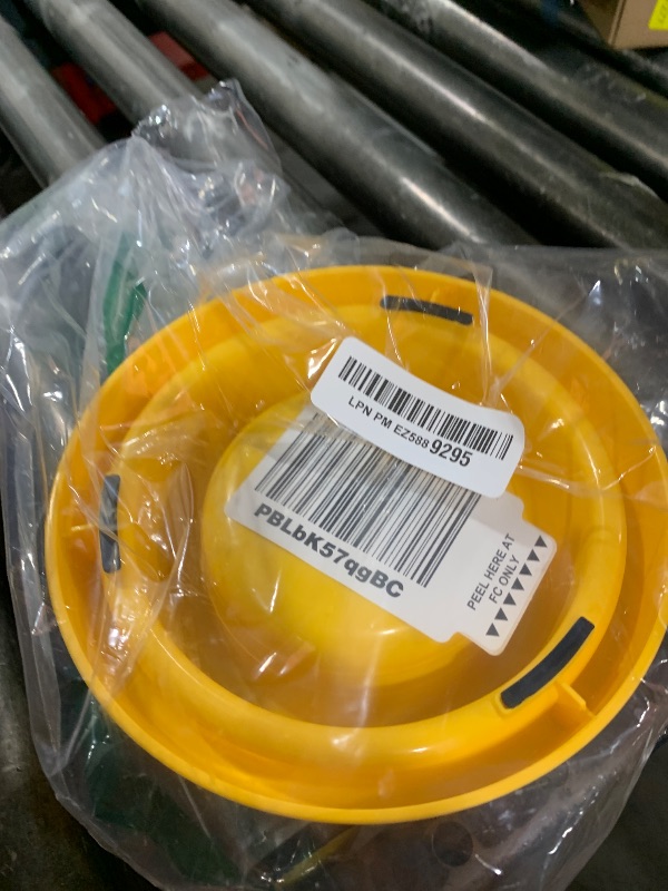 Photo 1 of GRPET Ants Away Dog Bowl Cat Puppy Food Bowls Round No Spill Eating Feeder for Small Animals Yellow S