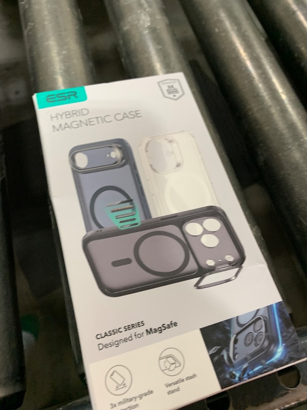 Photo 1 of ESR for iPhone 17 Pro Max Case with Stand, Camera Control Cover Compatible with MagSafe, Military-Grade Drop Protection Magnetic Phone Case, Scratch-Resistant Back Cover,Frosted Black