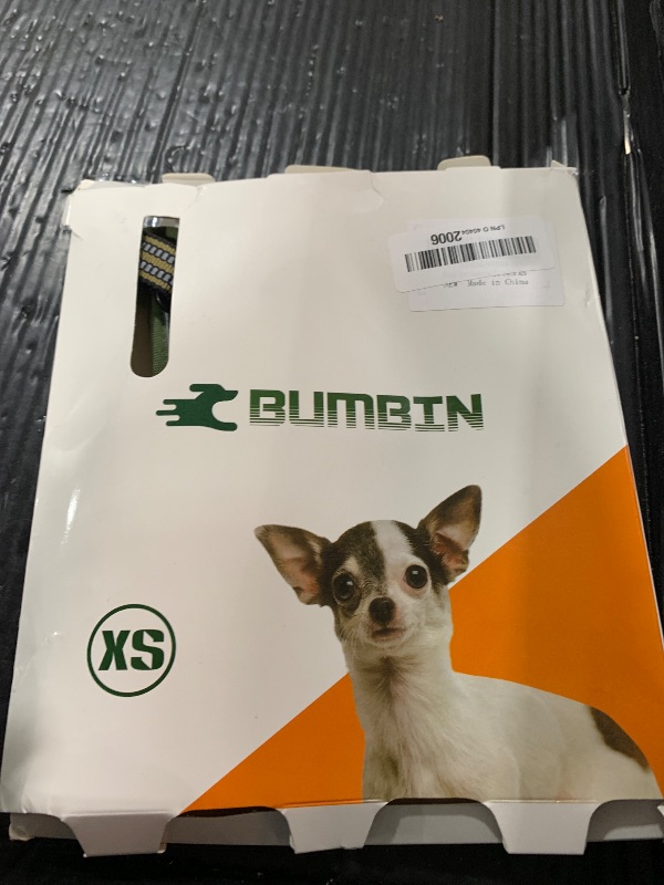 Photo 1 of BUMBIN Tactical Dog Harness for Small Dogs No Pull, Famous TIK Tok No Pull Puppy Harness, Fit Smart Reflective Pet Walking Harness for Training, Adjustable Dog Vest Harness with Handle Green XS