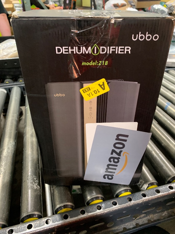 Photo 1 of UBBO Dehumidifiers for Home, 850 sq.ft 95oz Dehumidifier with Drain Hose Timer Sleep Mode Auto-Off 7 Colors Light, Dehumidifier for Bedroom Bathroom Basements RV Black