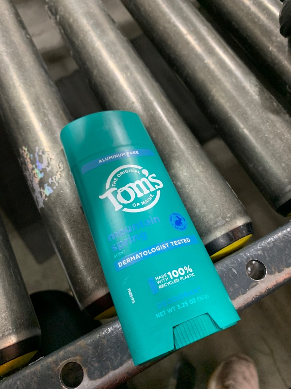 Photo 1 of Tom’s of Maine Mountain Spring Natural Deodorant for Men and Women, Aluminum Free, 3.25 oz,
