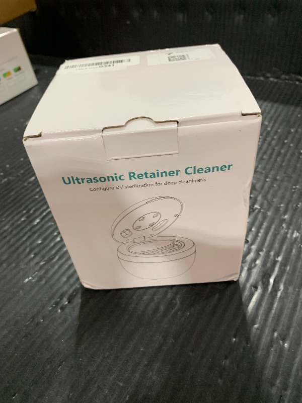 Photo 1 of Dental Ultrasonic Retainer Cleaner Machine: 45kHz Dental Cleaning Pod for Denture, Mouth Guard, Night Guard, Aligner, Braces, Toothbrush Head & Jewelry, UV Cleaner with Digital Timer & 4 Modes, Black