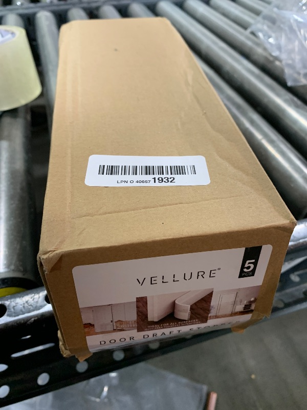 Photo 1 of Vellure® Door Draft stoppers for Bottom of Door - New Premium Door Sweep/Door Seal Strip (Save Energy – installs Quickly and Easily) Door Weather Stripping, Ideal for Keeping Out Cold (5x39 White)