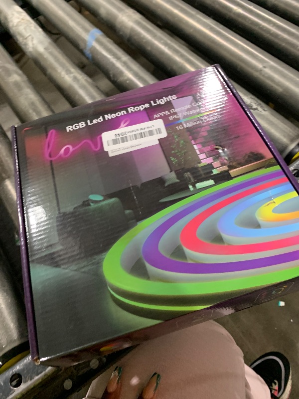 Photo 1 of Neon Rope Lights, 50FT RGB Led Strip, Waterproof IP67, DIY Design, Music Sync, 44 Keys Remote Control, Multiple Modes, for Living Room, Bedroom, Holiday Decoration
